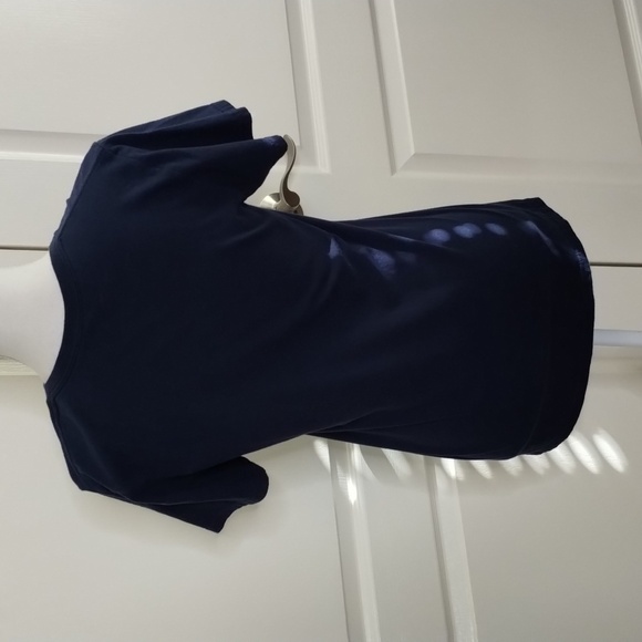 Oliver&Otis womens small navy blue tribal tee All good things are wild and free - Picture 5 of 9